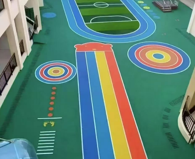 克拉玛依市混合型塑胶跑道硅pu球场 - 一站式服务